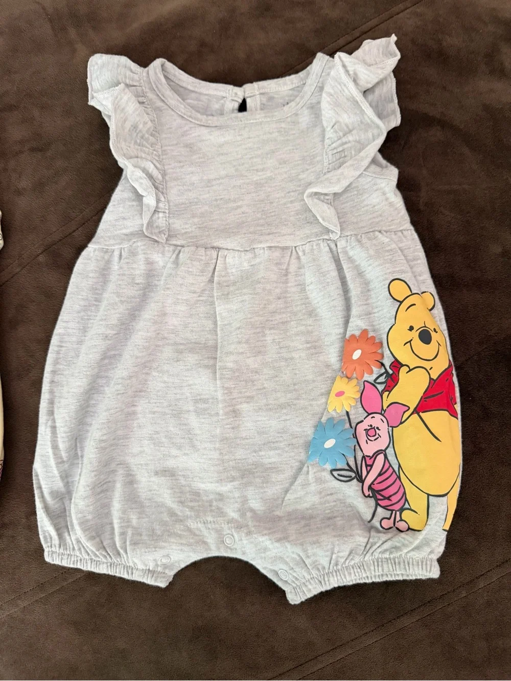 Disney Baby Yellow & Light Gray Character Two-Piece Set